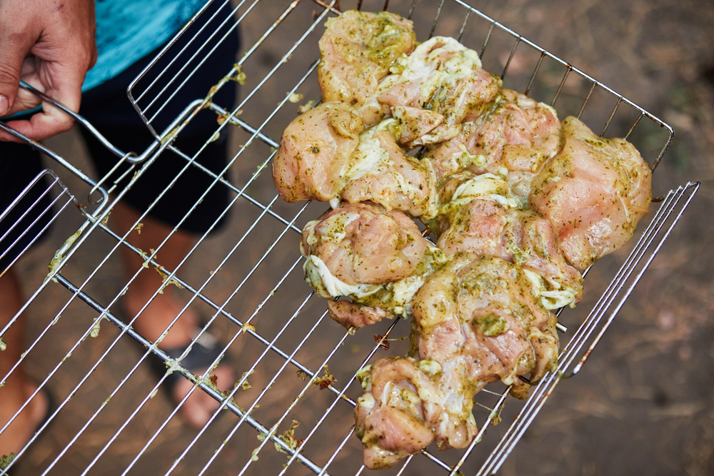 Kip Rendang van de Barbecue